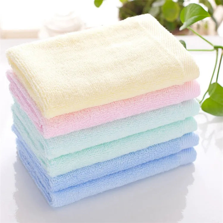 Natural Bamboo Fiber Baby Washcloths - Set of 4 pieces